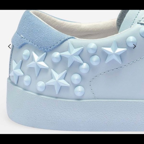 ASH Dazed Low Top Leather Sneakers Light Blue NIB 9 / 39 - Picture 5 of 8
